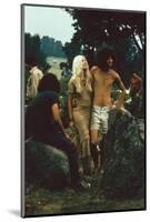 A Couple Stand Together at the Woodstock Music and Arts Fair, Bethel, New York, August 1969-John Dominis-Mounted Photographic Print