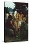 A Couple Stand Together at the Woodstock Music and Arts Fair, Bethel, New York, August 1969-John Dominis-Stretched Canvas