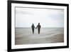 A Couple Together on a Winter S Day on a Beach-Clive Nolan-Framed Photographic Print