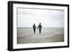 A Couple Together on a Winter S Day on a Beach-Clive Nolan-Framed Photographic Print