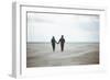 A Couple Together on a Winter S Day on a Beach-Clive Nolan-Framed Photographic Print