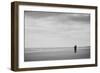 A Couple Together on a Winter Sday on a Beach-Clive Nolan-Framed Photographic Print