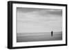 A Couple Together on a Winter Sday on a Beach-Clive Nolan-Framed Photographic Print