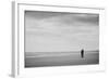 A Couple Together on a Winter Sday on a Beach-Clive Nolan-Framed Photographic Print