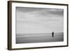 A Couple Together on a Winter Sday on a Beach-Clive Nolan-Framed Photographic Print