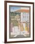 A Couple Walking, Pahari School-null-Framed Giclee Print