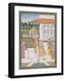 A Couple Walking, Pahari School-null-Framed Giclee Print