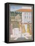 A Couple Walking, Pahari School-null-Framed Stretched Canvas