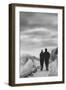 A Couple Walking Together on a Winter Day-Clive Nolan-Framed Photographic Print