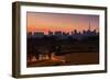 A Couple Watch the Sunset in Praca Do Por Do Sol, Sunset Square, in Sao Paulo-Alex Saberi-Framed Photographic Print