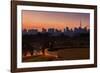 A Couple Watch the Sunset in Praca Do Por Do Sol, Sunset Square, in Sao Paulo-Alex Saberi-Framed Photographic Print