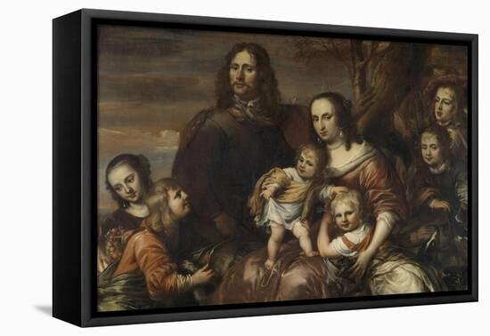 A Couple with Six Children, Jurgen Ovens-Jurgen Ovens-Framed Stretched Canvas