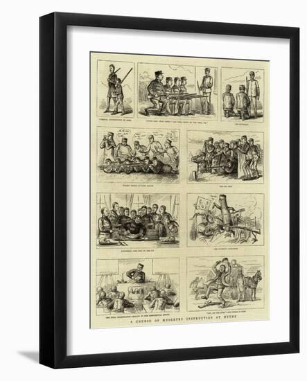 A Course of Musketry Instruction at Hythe-null-Framed Giclee Print