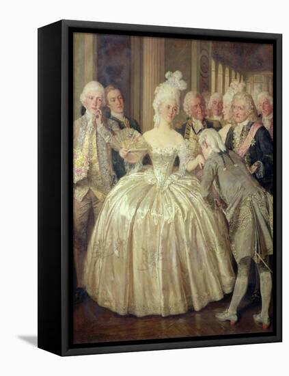 A Court Belle of 1770-Talbot Hughes-Framed Stretched Canvas