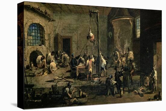 A Court of the Inquisition, circa 1710-20-Alessandro Magnasco-Stretched Canvas