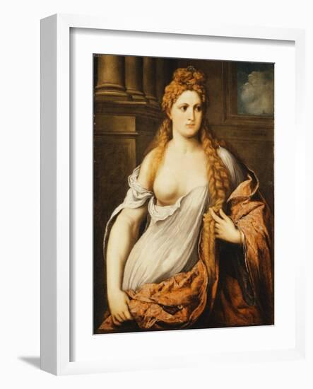 A Courtesan-Paris Bordone-Framed Giclee Print