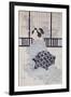 A Courtisan with a Shamisen-Kikugawa Toshinobu Eizan-Framed Giclee Print