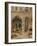 'A Courtyard in Genoa', c1850, (1935)-James Holland-Framed Giclee Print