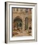 'A Courtyard in Genoa', c1850, (1935)-James Holland-Framed Giclee Print