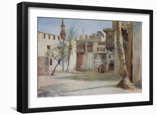 A Courtyard Near the Tentmakers' Bazaar, Cairo-Walter Spencer-Stanhope Tyrwhitt-Framed Giclee Print