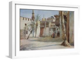 A Courtyard Near the Tentmakers' Bazaar, Cairo-Walter Spencer-Stanhope Tyrwhitt-Framed Giclee Print