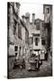 A Courtyard Surrounded by Buildings in Venice, c.1880-Ferdinando Ongania-Stretched Canvas