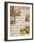 A Cow Being Milked by a Maid. a Nursery Rhyme.-null-Framed Giclee Print