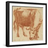 A cow grazing, c.1663-Adriaen van de Velde-Framed Giclee Print