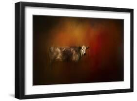 A Cow in Autumn-Jai Johnson-Framed Giclee Print