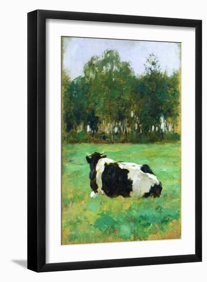 A Cow in the Meadow-Thomas Ludwig Herbst-Framed Giclee Print