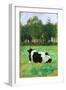 A Cow in the Meadow-Thomas Ludwig Herbst-Framed Giclee Print