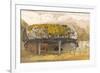 A Cow Lodge with a Mossy Roof, C.1829 (Pen and Ink with W/C and Gouache on Paper)-Samuel Palmer-Framed Giclee Print