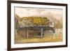 A Cow Lodge with a Mossy Roof, C.1829 (Pen and Ink with W/C and Gouache on Paper)-Samuel Palmer-Framed Giclee Print