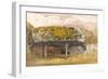 A Cow Lodge with a Mossy Roof, C.1829 (Pen and Ink with W/C and Gouache on Paper)-Samuel Palmer-Framed Giclee Print