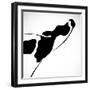 A Cow-yod67-Framed Art Print