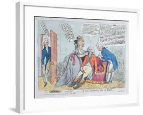 A Coward Comforted, or a Scene Immediately after the Duel, Published by J. Aitken in 1789-null-Framed Giclee Print