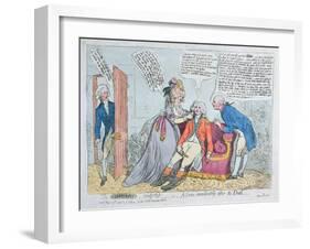 A Coward Comforted, or a Scene Immediately after the Duel, Published by J. Aitken in 1789-null-Framed Giclee Print