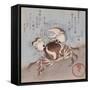 A Crab on the Seashore-Utagawa Kunisada-Framed Stretched Canvas