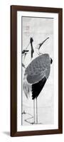 A Cranes Sumi on Paper 1-Jakuchu Ito-Framed Premium Giclee Print