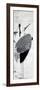 A Cranes Sumi on Paper 1-Jakuchu Ito-Framed Giclee Print