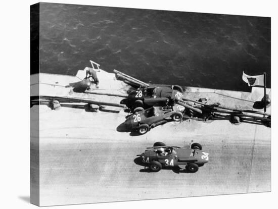 A Crash at the Monaco Grand Prix, 1957-null-Stretched Canvas