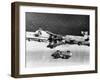 A Crash at the Monaco Grand Prix, 1957-null-Framed Photographic Print