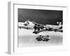 A Crash at the Monaco Grand Prix, 1957-null-Framed Photographic Print