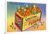 A Crate of Oranges From Florida-null-Framed Art Print