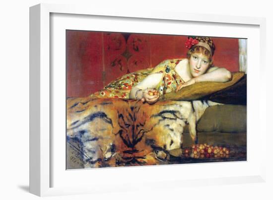 A Craving For Cherries-Sir Lawrence Alma-Tadema-Framed Art Print