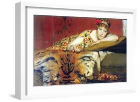 A Craving For Cherries-Sir Lawrence Alma-Tadema-Framed Art Print