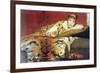 A Craving for Cherries-Sir Lawrence Alma-Tadema-Framed Premium Giclee Print