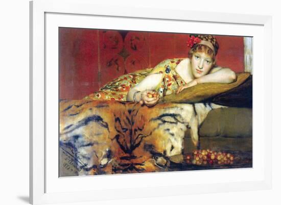 A Craving for Cherries-Sir Lawrence Alma-Tadema-Framed Art Print