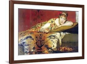 A Craving for Cherries-Sir Lawrence Alma-Tadema-Framed Art Print