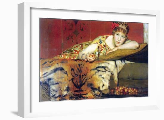 A Craving for Cherries-Sir Lawrence Alma-Tadema-Framed Art Print
